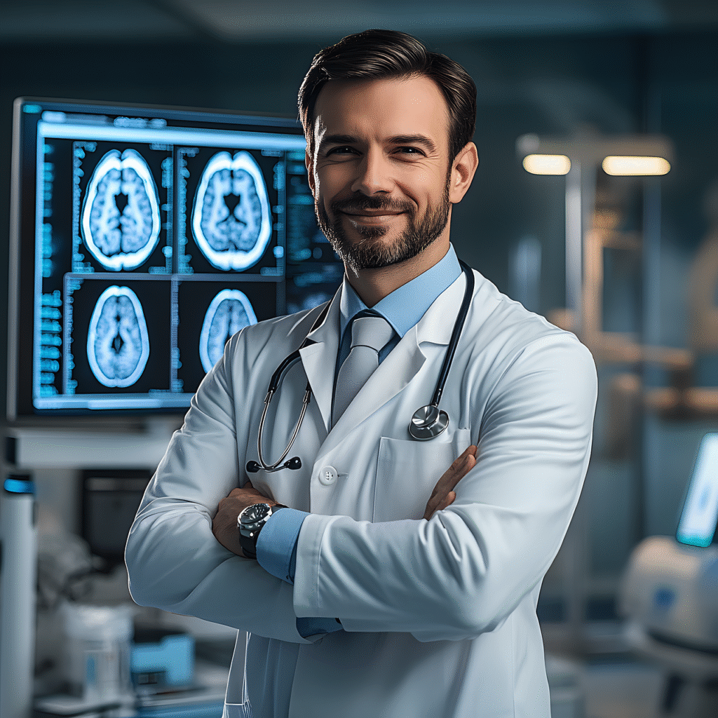 Um médico especialista.