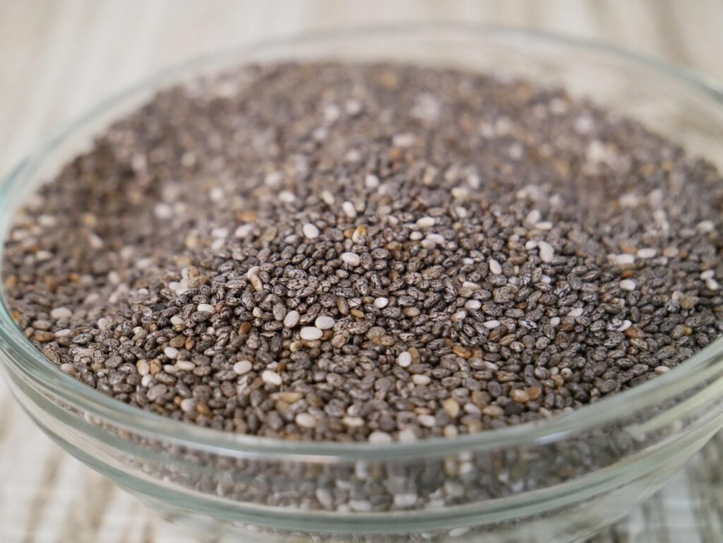 Sementes de chia.